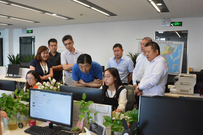 泰州高新區張國局長一行蒞臨工立方打工網總部考察指導，共商信息服務業務發展